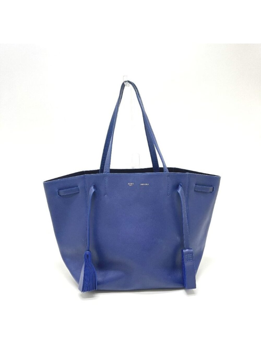 Celine Tote Bag Cabas Phantom Leather Blue